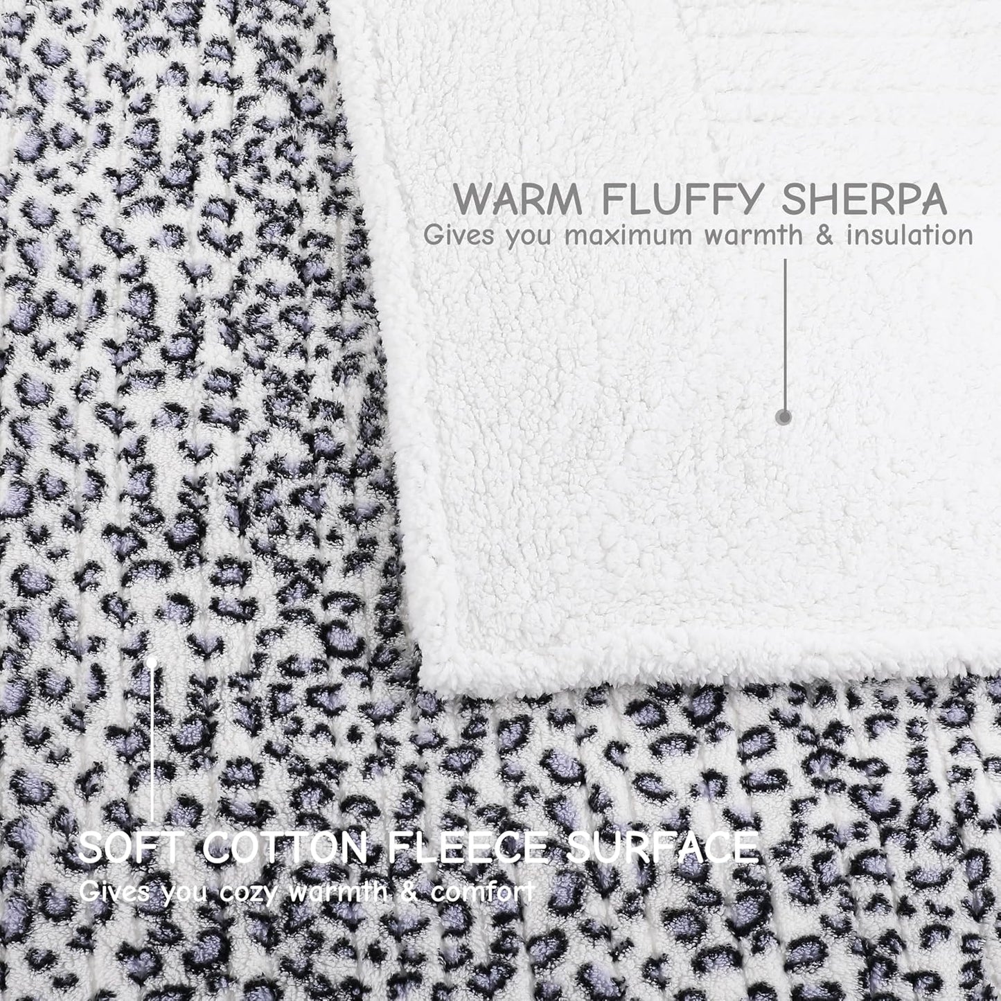 Soypipo Electric Heated Throw Blanket 50"x60", Faux Fur Plush with 4 Heat Settings & 2/4/8/10H Auto Shut-Off, Overheat Protection, Machine Washable, for Office & Chair, Dark Grey