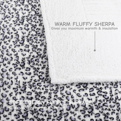 Soypipo Electric Heated Throw Blanket 50"x60", Faux Fur Plush with 4 Heat Settings & 2/4/8/10H Auto Shut-Off, Overheat Protection, Machine Washable, for Office & Chair, Dark Grey