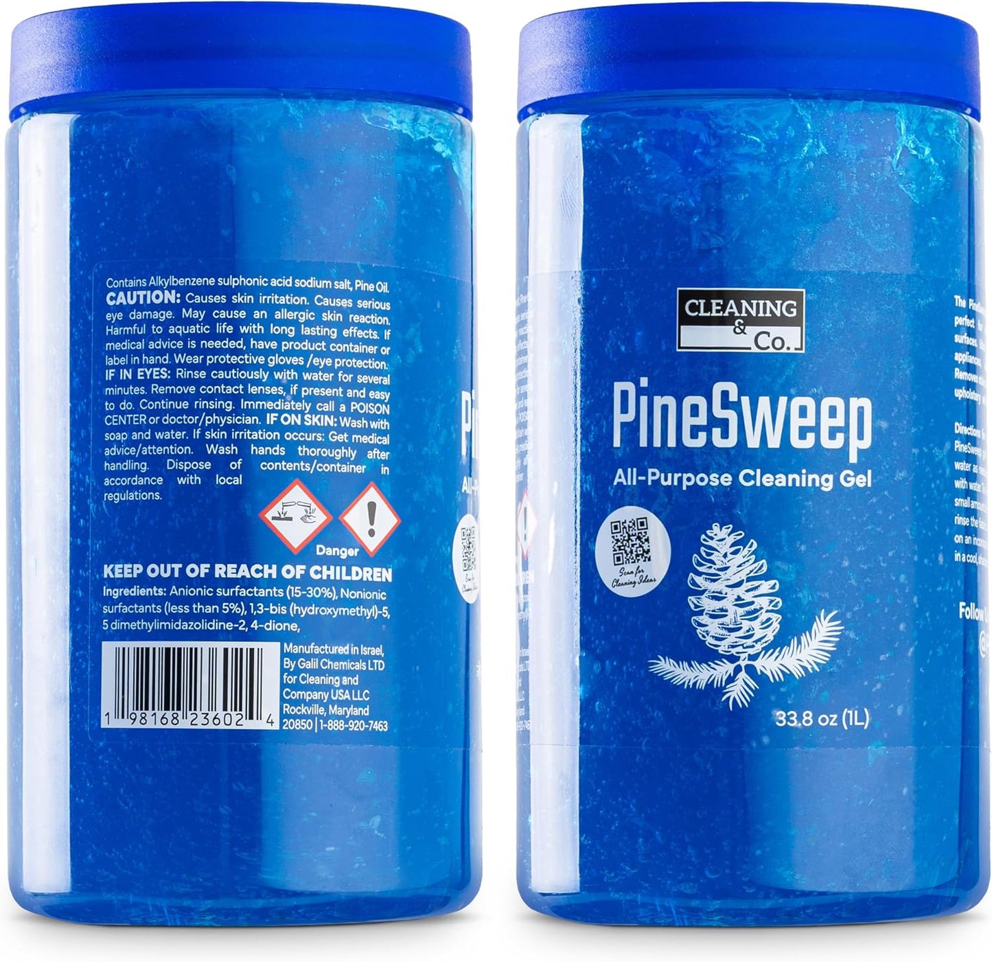 All-Purpose Cleaning Gel with Pine Oil – Multipurpose Household Cleaner for Bathroom, Kitchen, Floors, Laundry & More, 33.8 Fl Oz (Pack of 2)