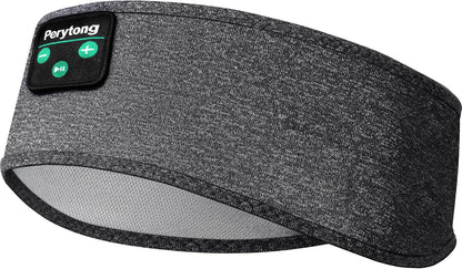 Perytong Sleep Headphones Bluetooth 5.4 Headband, Wireless Sleep Headphones for Side Sleepers - Sleeping Headband with Ultra-Thin Speaker Microphone Handsfree Gift Ideas for Women Men