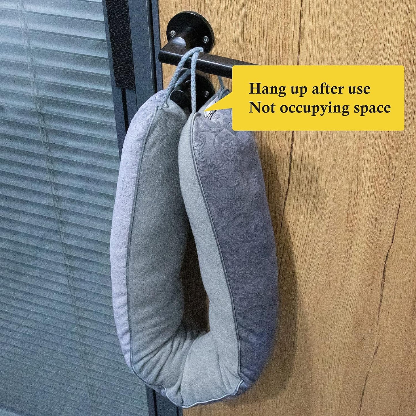 fowong 32" Door Draft Stopper, Weighted Under Door Noise Stopper, Oatmeal | Weighted Fabric Blocks Drafts, Dust & Light, Great for Interior Doors to Help Reduce Noise and Improve Comfort