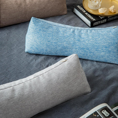 Buckwheat Neck Support Pillow Cervical Neck Cylinder Bolster Pillow,Buckwheat Hulls Adjustable Roll Pillow,Neck Pain Relief for Back and Side Sleepers Round Pillows for Lunch Break beige, 6*15 inch