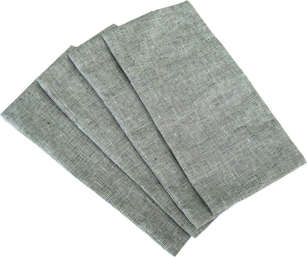 Eye Pillow Cover Pack of (4) - 4.5 x 9 - Soft Cotton Washable - fits Most Eye Pillows - Yoga Massage Meditation spa - USA Made - Bulk - Beige Natural