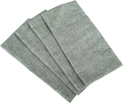 Eye Pillow Cover Pack of (4) - 4.5 x 9 - Soft Cotton Washable - fits Most Eye Pillows - Yoga Massage Meditation spa - USA Made - Bulk - Beige Natural