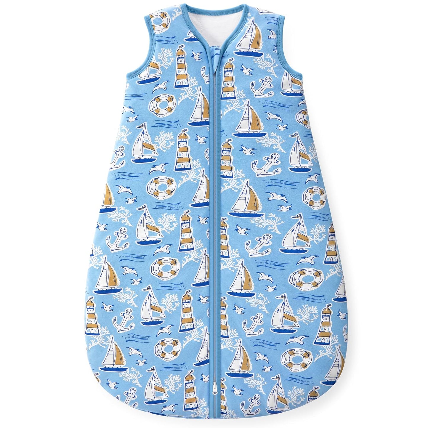 Yoofoss Baby Sleep Sack 0-6 Months Wearable Blanket for Babies 100% Organic Cotton 2-Way Zipper TOG 0.5 Toddler Sleeping Sack 3 Pack, Sleep Sacks