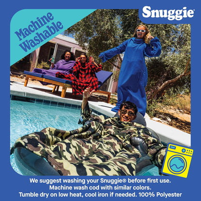 Snuggie The Original Wearable Blanket With Sleeves & Pockets | Cozy Oversized Throw for Adult Men & Women | One Size, 71x54