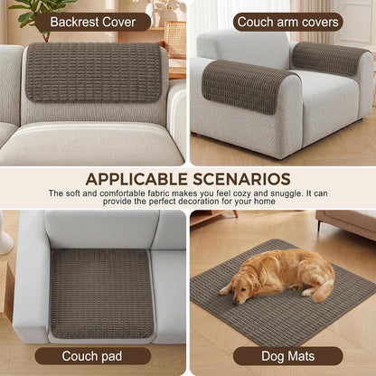 Foxdecor Couch Arm Covers for Sofa Arm Chair Covers Set of 2