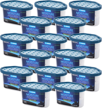 ZARPAX Moisture Absorber Activated Charcoal 10.5 oz/300g | Removes Moisture, Damp, Humidity & Odors | Odor Absorber | Moisture Trap for Bathroom, Closet, Kitchen & Small Spaces | Set of 4