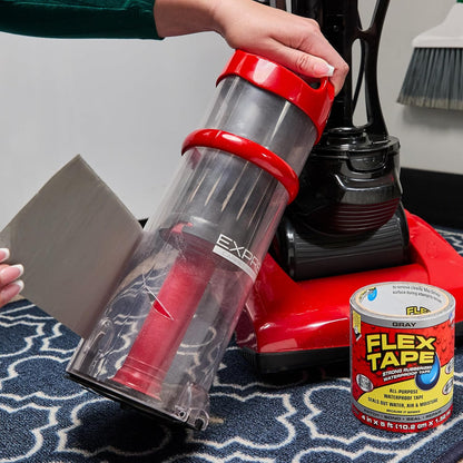 Flex Tape, Original Thick Flexible Rubberized Waterproof Tape - Seal and Patch Leaks, Works Underwater, Indoor Outdoor - Home RV Roof Plumbing and Pool Repairs, Clear, 4 in x 5 ft, Pack of 1