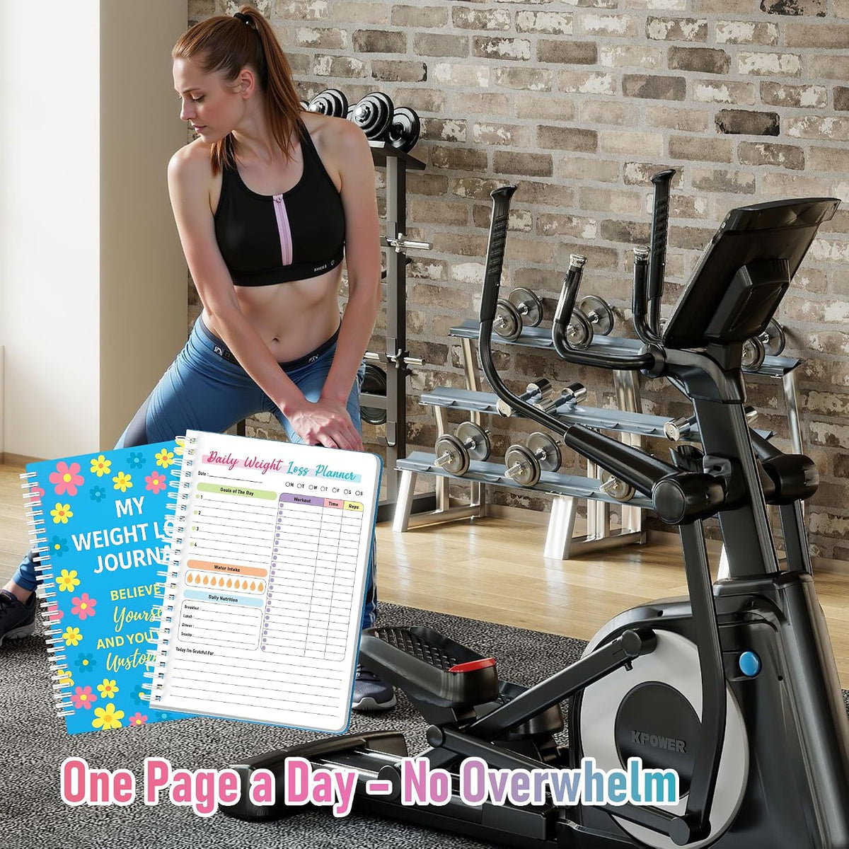 90-Day Weight Loss Planner – Spiral Bound Fitness & Wellness Journal with Daily & Weekly Trackers, Meal Planning, Habit & Workout Logs, 100 GSM No-Bleed Paper, Waterproof PVC Cover