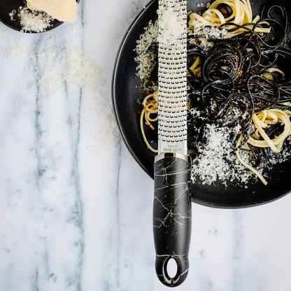 Premium Classic Series Zester - Lipstick Pink | Lemon Zester tool, Hard Cheese & Vegetable Grater | For Citrus, Parmesan Cheese, Garlic, Ginger, Nutmeg | Fine Stainless Steel Blade, Made in USA