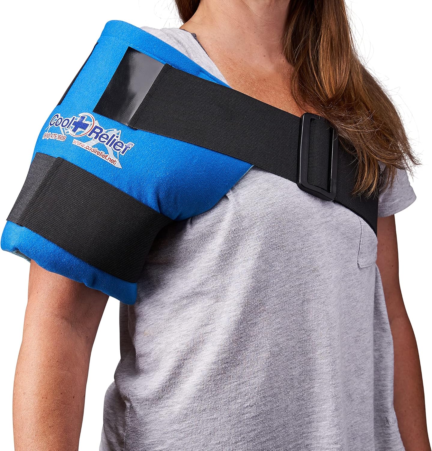 CoolRelief FlexGel - Versatile Gel Ice Pack Wrap for Knee, Shoulder, and Hip - Medical Grade Reusable - Advanced Cold Therapy (11" x 12" - Single Pack)