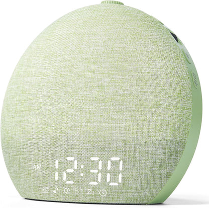 LIORQUE Wake Up Light Sunrise Alarm Clock for Bedrooms with BT Speaker