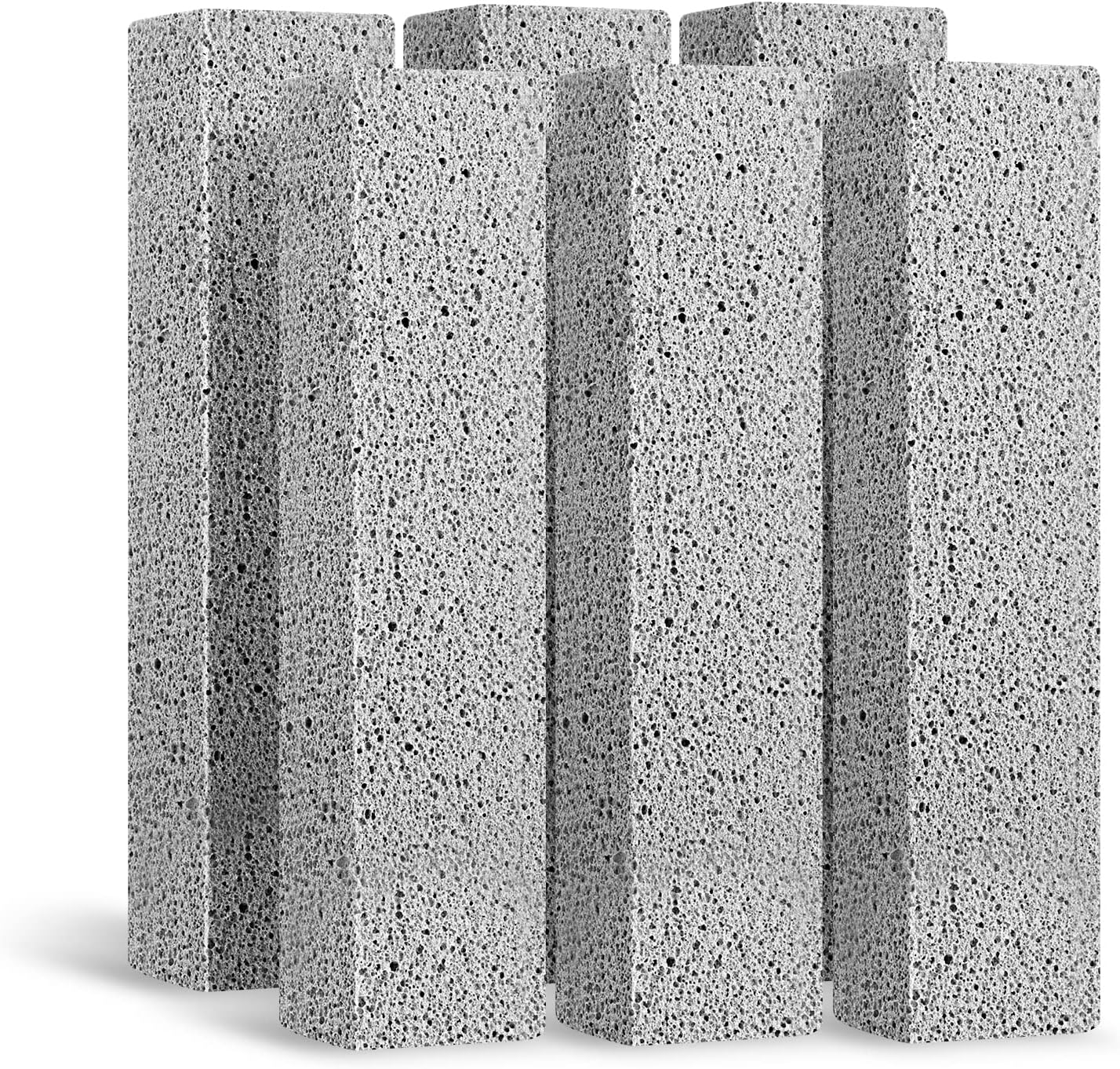 6 Pack Pumice Stone for Toilet Cleaning, Hard Water Rings & Stains | Bowl Stick,Powerfully Cleans Hard Water Rings, Calcium Buildup & Stains, Suitable for Cleaning Toilet, Bathtubs
