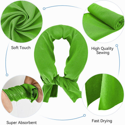 Neck Cooler for Hot Weather, Reusable Wearable Ice Water Neck Wrap with Wide Mouth for Ice Cubes, U-Shaped Cooling Neck Pack for Summer Heat, Outdoor Work, Sports, Travel & Hot Flashes, Blue