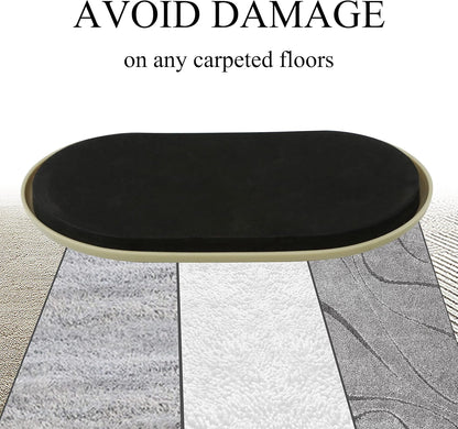 Furniture Slider, 3-1/2" x 6" Oval Heavy-Duty Furniture Movers, Reusable Carpet Sliders for Furniture, Heavy Furniture Moving Pads Moving Sliders - Protect The Surface of The Carpet (8 Pack)