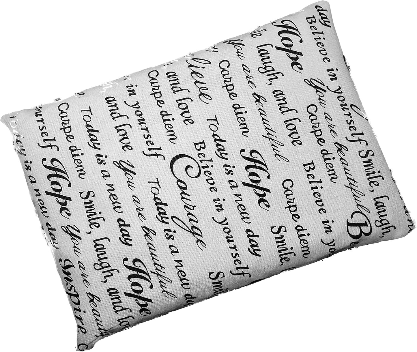 Microwavable Corn Filled Heating Pad and Cold Pack/Washable 100% Cotton Cover (Cross Hatch - Mint, 7.5in W x 11in L)