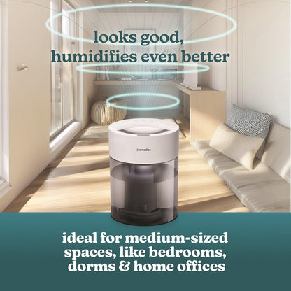 Homedics Cool Mist Humidifiers for Bedroom, Home, Nursery, Office, Plants