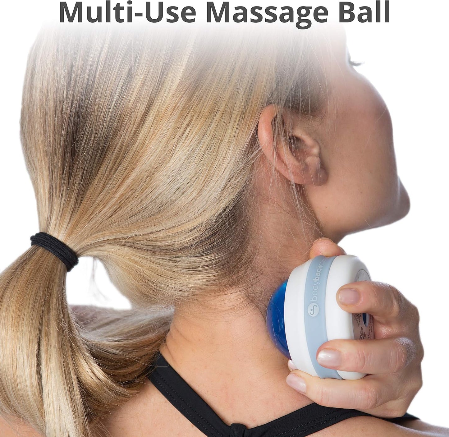 Body Back Massage Roller Ball - Body & Neck Massager for Muscle Recovery | FSA Eligible 360° Rolling Ball Massager For Sore Muscles, Handheld Massage Roller Ball For Full Body Tension Relief, Purple