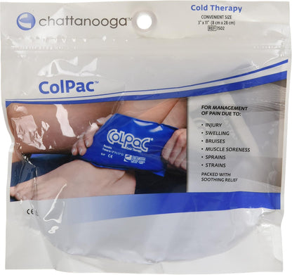 Chattanooga ColPac Reusable Gel Ice Pack Cold Therapy for Knee, Arm, Elbow, Shoulder, Back for Aches, Swelling, Bruises, Sprains, Inflammation (11"x14") - Blue