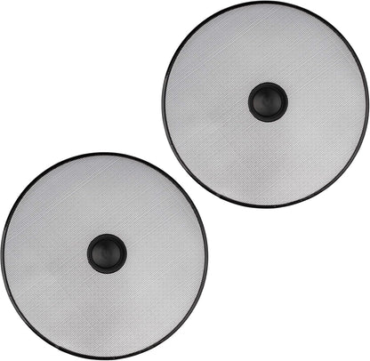 Splatter Screen for Frying Pans - Set Of 2: 10", 10" - Kitchen Ultimate Grease Protection Mesh for Skillet - Bacon Oil Catcher Guard for Pan