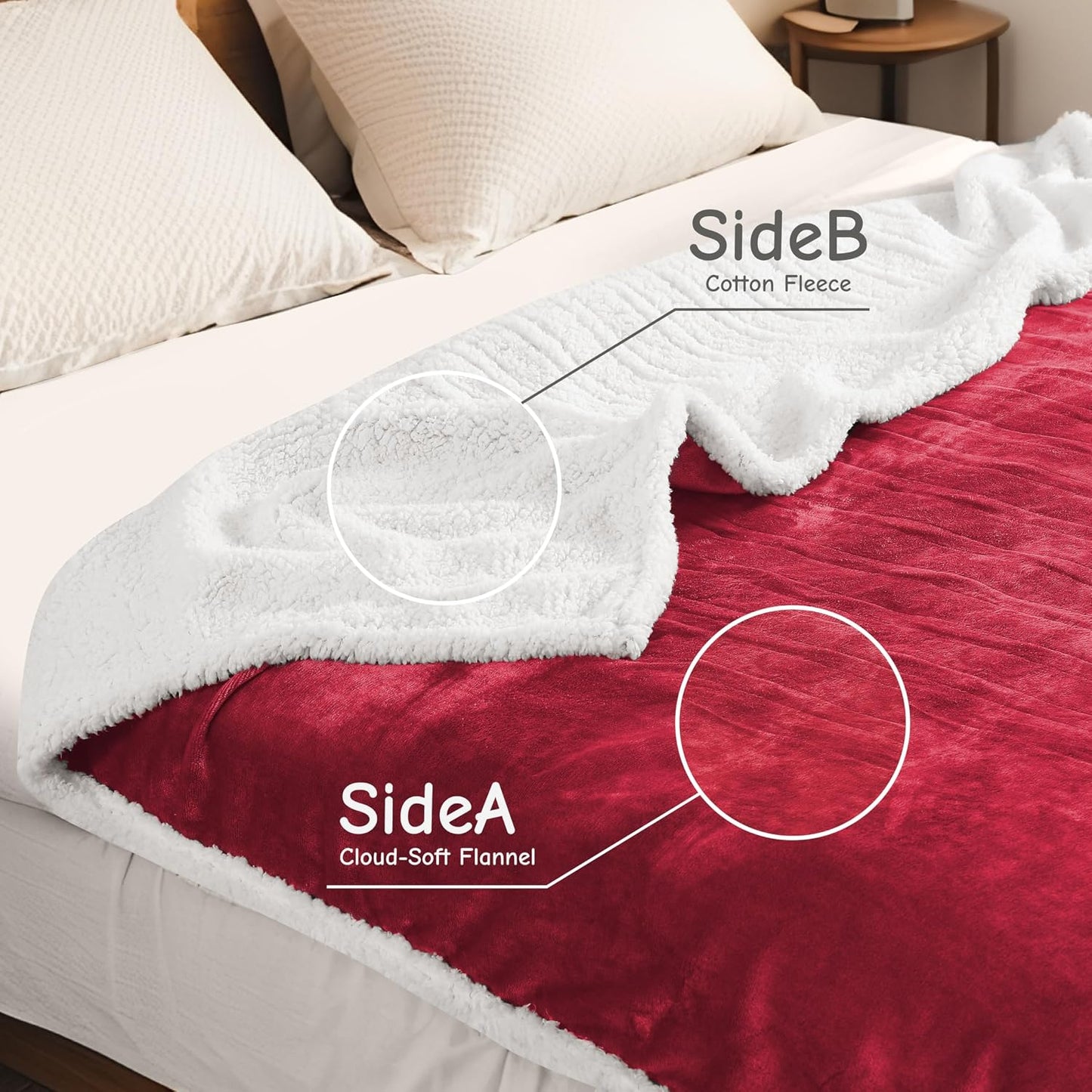 Soypipo Electric Heated Throw Blanket 50"x60", Faux Fur Plush with 4 Heat Settings & 2/4/8/10H Auto Shut-Off, Overheat Protection, Machine Washable, for Office & Chair, Dark Grey