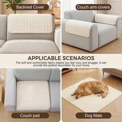 Foxdecor Couch Arm Covers for Sofa Arm Chair Covers Set of 2