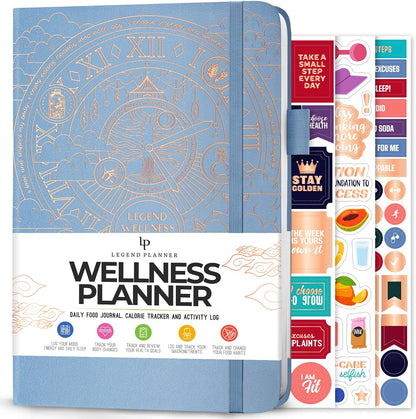 Legend Food Journal, Weight Loss & Meal Tracking Diary 5.8x8.3 Hot Pink