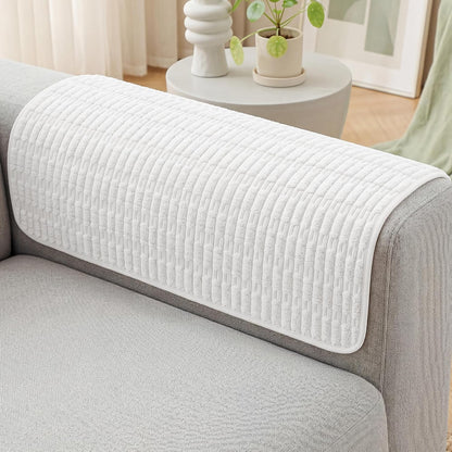 Foxdecor Couch Arm Covers for Sofa Arm Chair Covers Set of 2