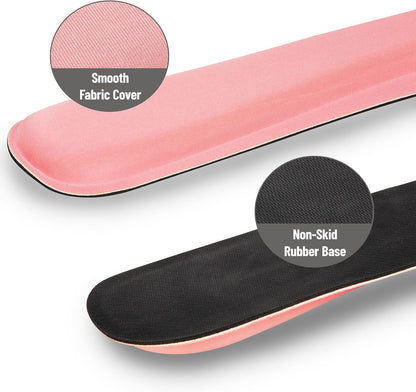 Mind Reader Air-Cloud Memory Foam Armrest Pads, Office & Gaming Chair Arm Rests, Elbow Support with Washable Cover, Black