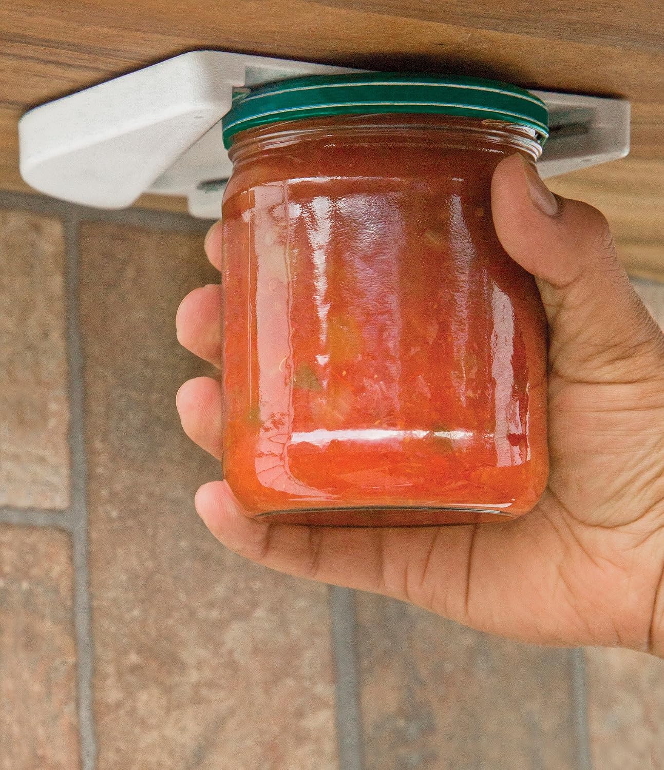 Fox Run Under-the-Counter Jar Opener, 0.5 x 5.5 x 6 inches, White