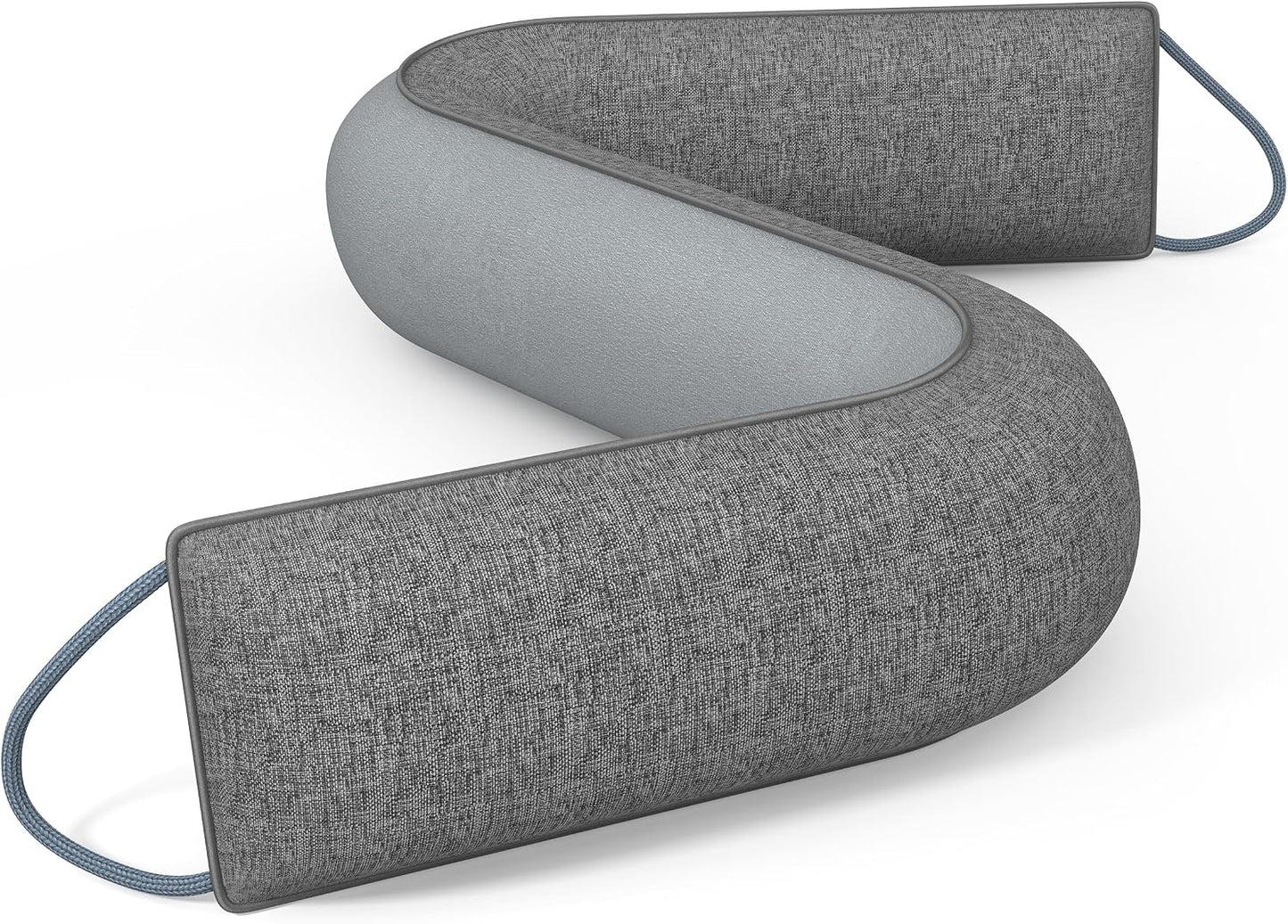 HADOR 30 Inch Weighted Door Draft Stopper - Under Door Snake Pillow, Blocks Cold Air/Wind/Noise, Heavy Duty Soundproof Bottom Filler (Covers Gaps Up to 3"), Winter Patio Sliding Window Seal, Grey | Weighted Under Door Gap Filler, Blocks Drafts, Cold Air,