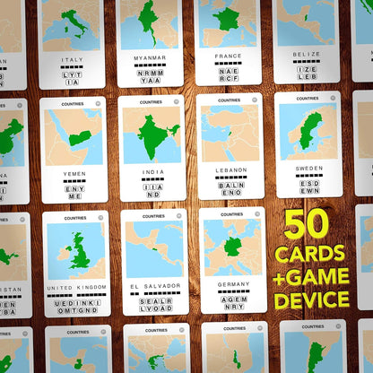 Logos Travel Game - Guess 100 Logos | Flash Cards with Slide Reveal Case | Card Game, Gift, Stocking Stuffer | Hours of Fun for Kids and Adults | Ages 6+