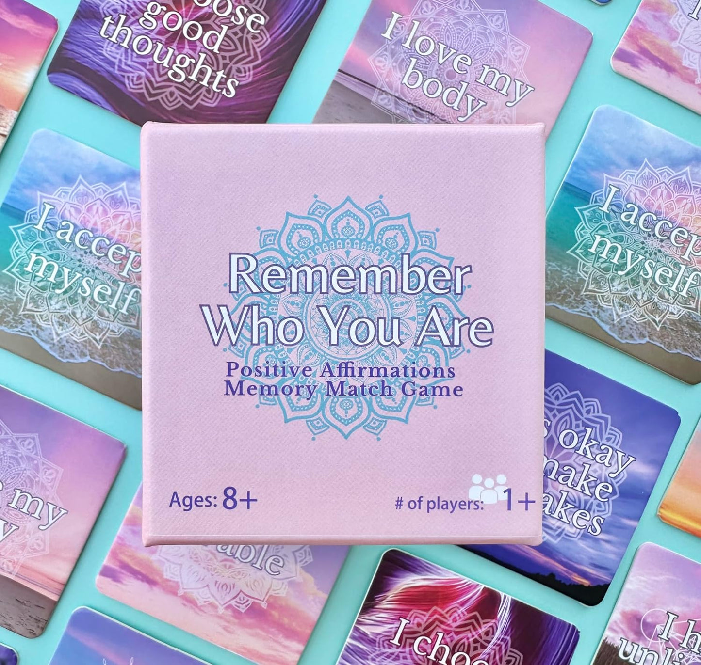Affirmation Memory Matching Card Game Remember Who You Are Classic Edition | Affirmation Memory Matching Card Game Remember Who You Are Classic Edition