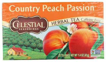 Celestial Seasonings Natural Herb Tea, Country Peach Passion, 20 ct