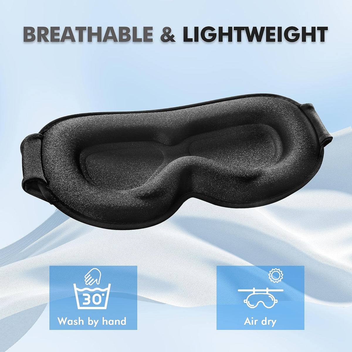 3D Weighted Eye Mask for Lash Extensions, Eye Covers for Sleep