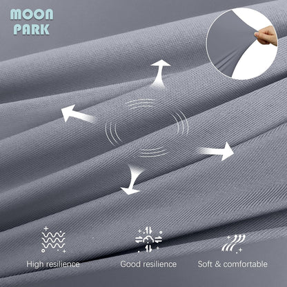 MOON PARK Pregnancy Pillows for Sleeping - 57 Inch U Shaped Full Body Maternity Pillow with Removable Cover - Support for Back, Legs, Belly, Hips - Pregnancy Pillow for Women - Grey