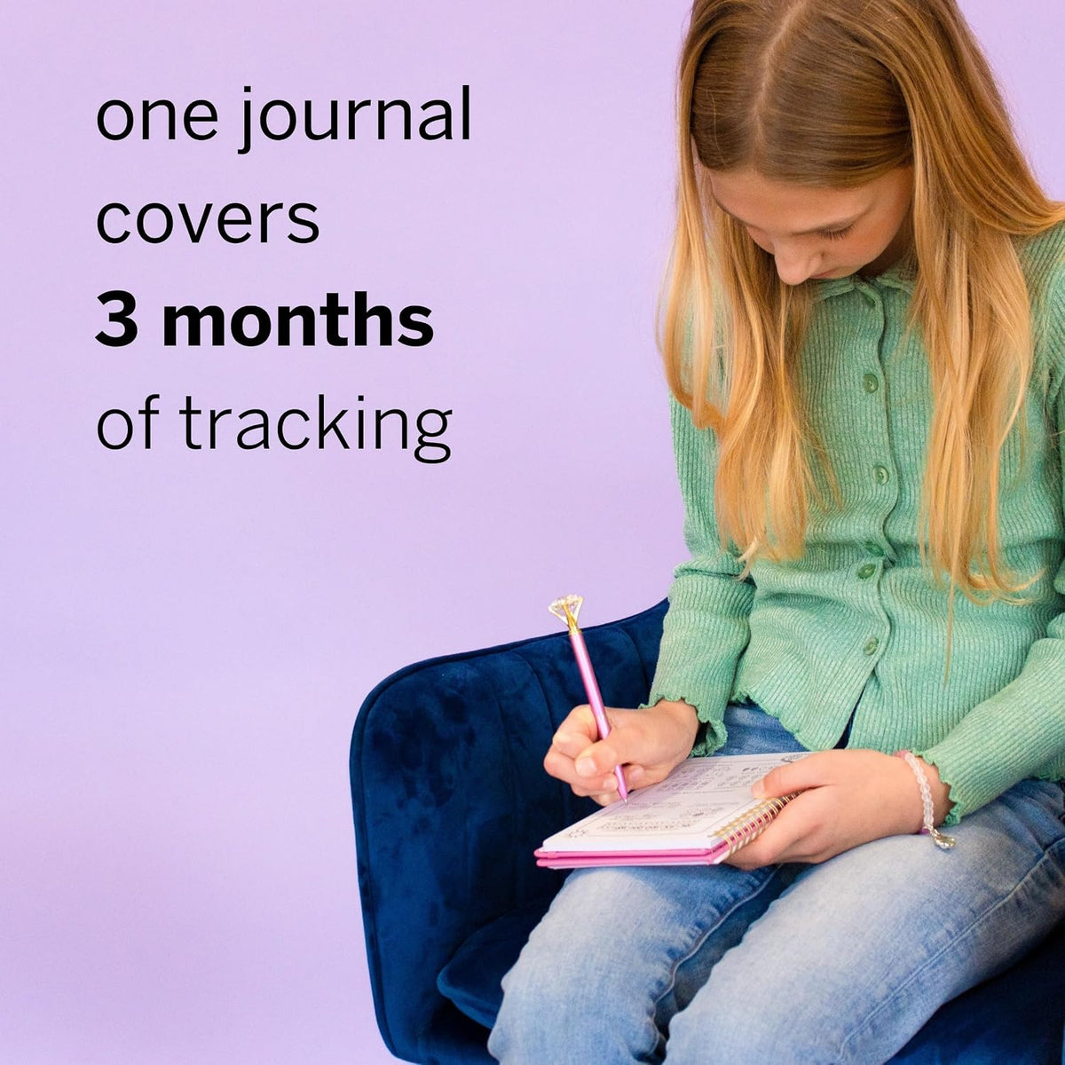 Pixie Period Tracker Journal for Girls 8-12 - Pixie’s My First Period Notebook with Daily Menstrual Cycle Guided Reflection For Feminine Care - First Period Gifts For Young Girls & Teens
