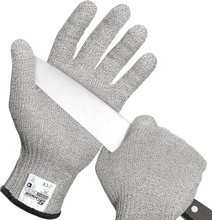 Schwer SlicePro Ultra-Durable ANSI Cut Resistant Gloves PR1501, 10X Reinforced Food Grade Cutting Glove, Mandoline Gloves for Kitchen Meat Cutting, Oyster Shucking, Fish Fillet Processing, M | Non PFAS, No Glass Fiber, for Kitchen Food Prep, Mandolin