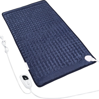 Heating Pad Electric Heat Pad, Hot Heated Pad,Multiple Temp and Timer Settings,Suitable for Shoulders, Neck, arms, Abdomen, Back, Legs, etc. (Gray Green, 24"X12")