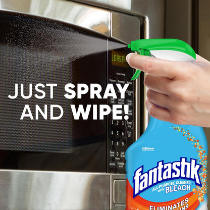 Fantastik All Purpose Cleaner, Multipurpose Surface Cleaner & Kitchen Grease Removal, Packaging Designed to Prevent Leakage and Breakage, Fresh Scent, 32 Fl Oz