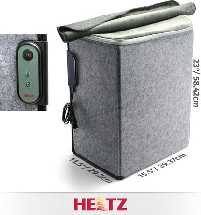 Foldable Foot & Leg Heater, Portable Under Desk Space Heater & Warmer, Heated Floor Mat, Tip-Over Protection, Auto Shutoff, Ideal for Home, Office, or Desk Use, Compact & Safe Design