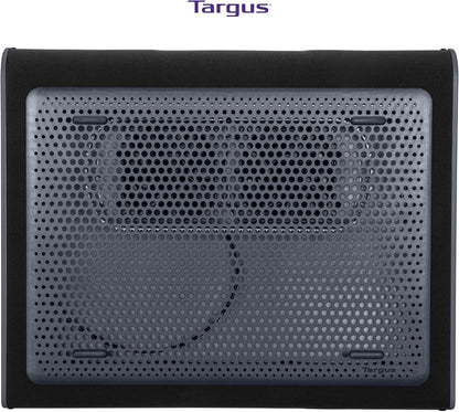 Targus 17 Inch Dual Fan Lap Chill Mat - Soft Neoprene Laptop Cooling Pad for Heat Protection, Fits Most 17" Laptops and Smaller - USB-A Connected Dual Fans for Heat Dispersion (AWE55US)