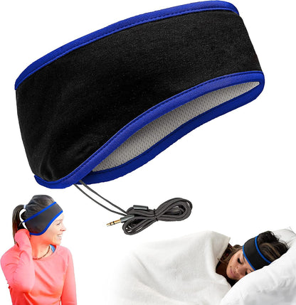 CozyPhones Sleep Headphones - Over Ear Headphones from Ultra Thin Cool Mesh Wired for Side Sleepers, Meditation, Running, Laptop, and Phone - White