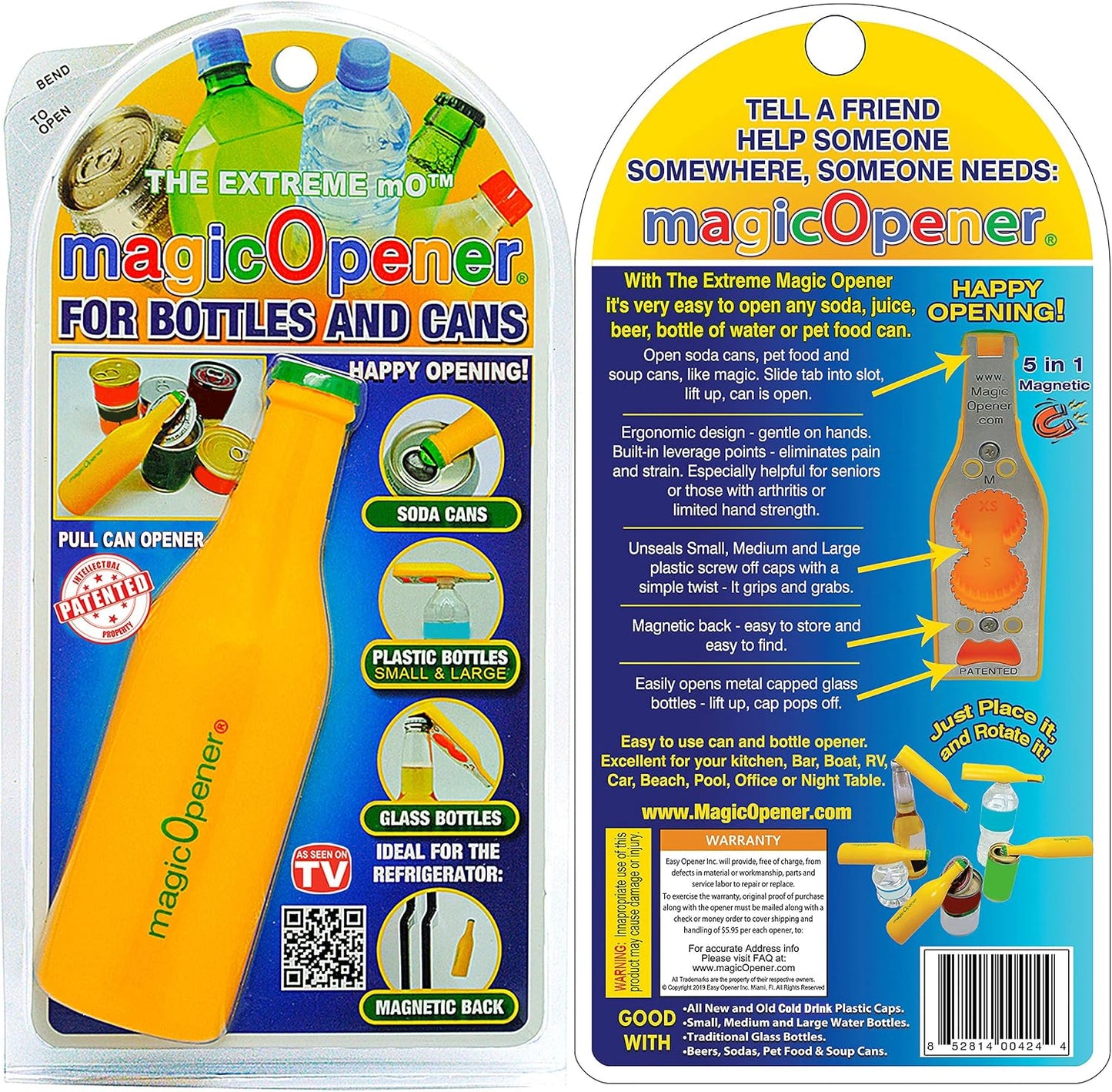 COMBO – 1 mO MINI for small plastic caps & 1 mO PLUS for larger plastic caps See Pictures for Better Understanding – Soda Opener - Water Opener | Twist-off | Good for 16 sizes | Help Aids