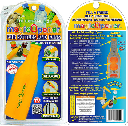 COMBO – 1 mO MINI for small plastic caps & 1 mO PLUS for larger plastic caps See Pictures for Better Understanding – Soda Opener - Water Opener | Twist-off | Good for 16 sizes | Help Aids