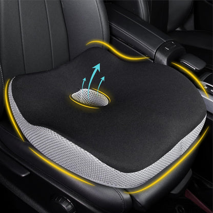Allaboutsla Car Seat Cushion for Driving, Car Seat Pillow for Short Drivers | Ergonomic Memory Foam Seat Cushion for Pain Relief, Adult Booster Seat for Car, Butt Cushion for Car, Truck, Office, B&G