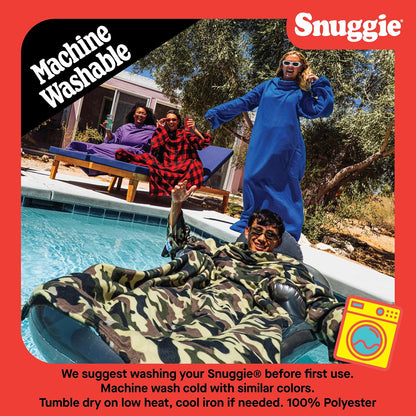 Snuggie The Original Wearable Blanket With Sleeves & Pockets | Cozy Oversized Throw for Adult Men & Women | One Size, 71x54