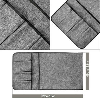Couch Sofa Armrest Organiser Arm Chair Caddy Bedside Storage Pocket with 8 Pockets TV Remote Holder Bed Storage Pocket Bag for Cellphone Tablet Notepad Book Magazines DVD Glasses