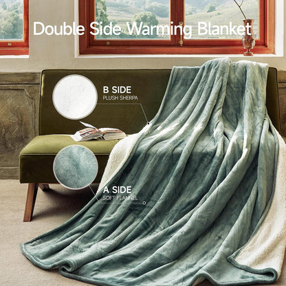 GOTCOZY Heated Blanket-Soft Plush Electric Blanket 50"X60"(Grey)